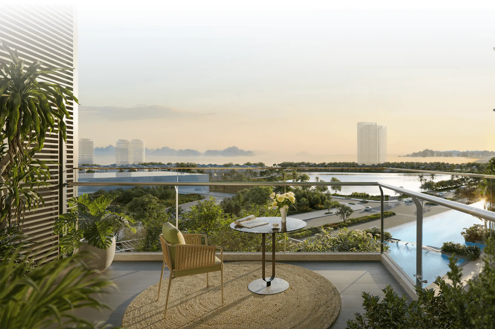 Phối cảnh ban công Thanh Phú Centre Point